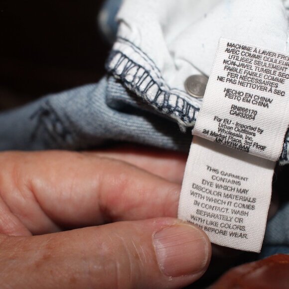 Free People Acid Wash Print Floral Low RIse Jeans Sz 31 - Picture 6 of 9